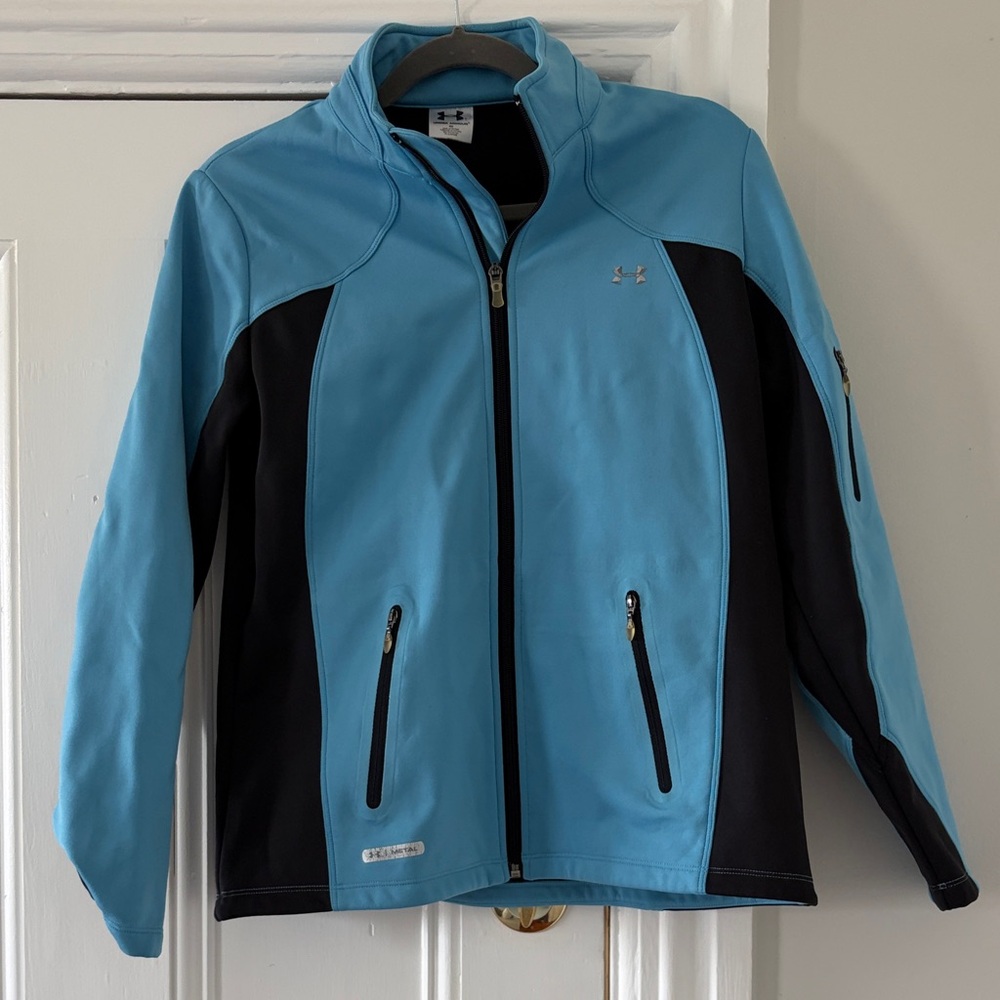 Under Armour Light Blue and Black Performance Jacket